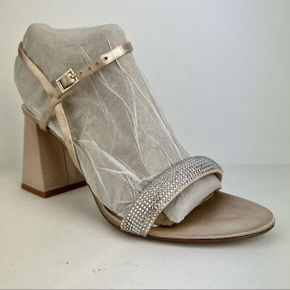 JEWEL BADGLEY MISCHKA- Women's Earlene Block Heel Evening Sandal - Picture 5 of 14